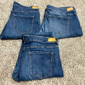 Express Stretch Barely Boot Mid Rise Jeans Bundle of 3 Pair Size 18